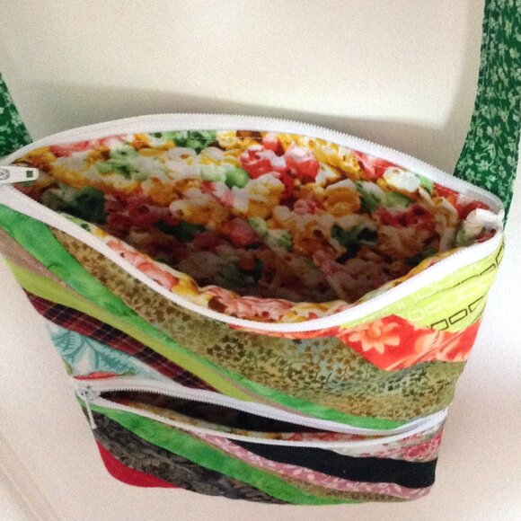 Handmade New Small Crossbody Bag Purse Boho Patchwork Hippie Y2K Colorful - Picture 5 of 6